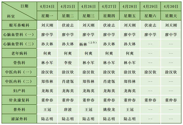 中医医院门诊排班表(4.24-4.30)_金城院区.jpg