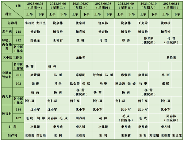 中医医院门诊排班表(6.5-6.11)_新政院区.png