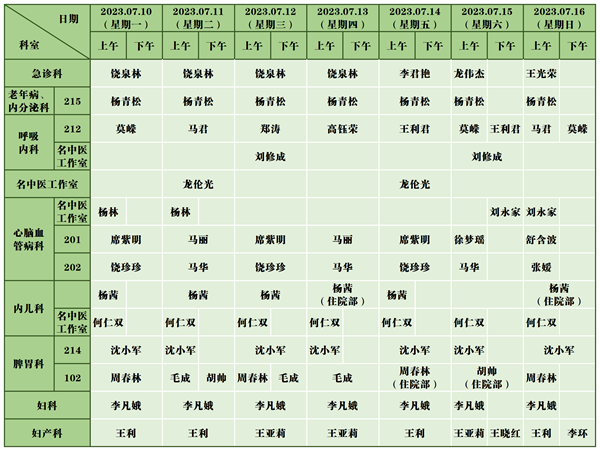 中医医院门诊排班表(7.10-7.16)_新政院区(2).png