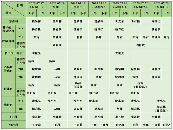 中医医院门诊排班表(7.17-7.23)_新政院区(2).png