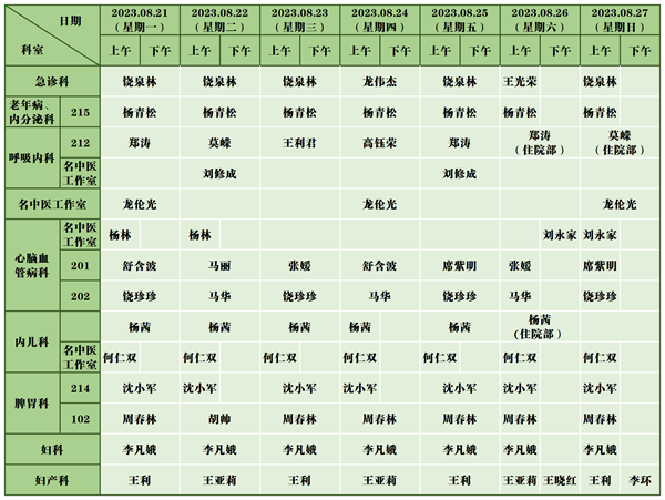 中医医院门诊排班表(8.21-8.27)_新政院区(2).png